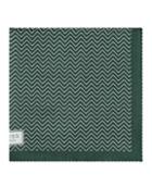 Reiss Andreas - Mens Zig-zag Pocket Square In Green, Size One Size