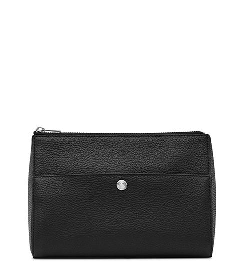 Reiss Watson Grained Leather Wash Bag