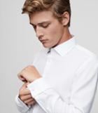 Reiss Papa - Slim-fit Textured Shirt In White, Mens, Size S