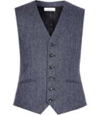 Reiss Tanaka W - Mens Modern Tailored Waistcoat In Blue, Size 36