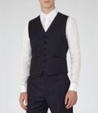 Reiss Harry W - Mens Modern Fit Waistcoat In Blue, Size 40