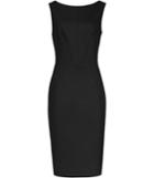 Reiss Dartmouth Dress - Womens Textured Tailored Dress In Black, Size 6