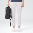 Reiss Bank - Mens Cotton And Linen Trousers In Grey