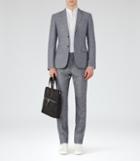 Reiss Buckingham - Wool And Linen Suit In Blue, Mens, Size 36