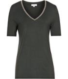 Reiss Flossy - Womens Embellished T-shirt In Green, Size Xs