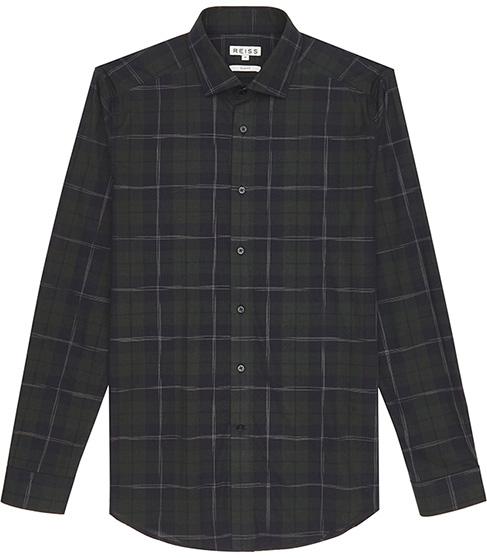 Reiss Mutu Checked Slim-fit Shirt