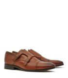 Reiss Finn - Double Monk Strap Shoes In Brown, Mens, Size 8