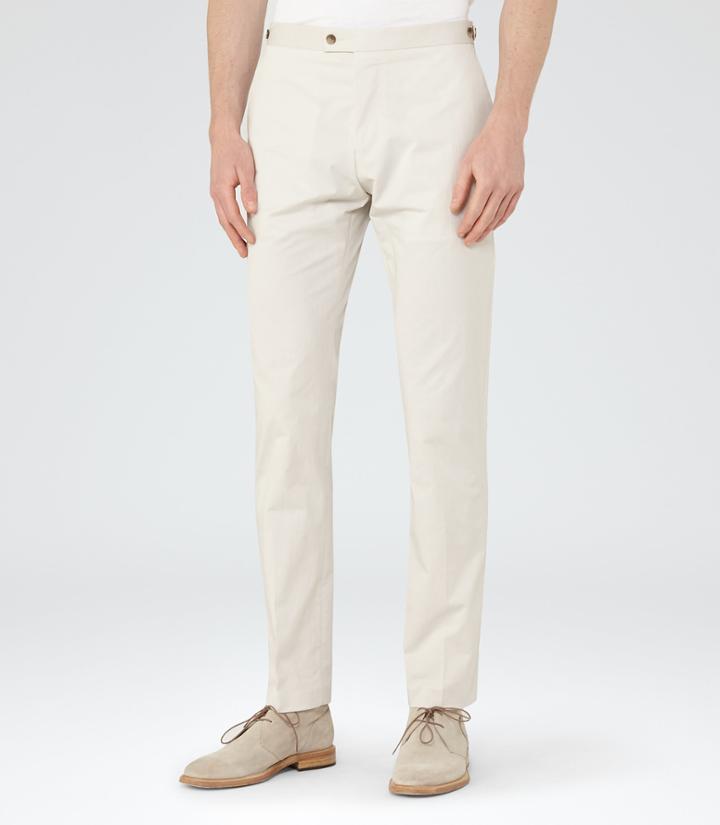 Reiss Sucrose - Mens Tailored Trousers In Brown, Size 28