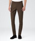 Reiss Westbury - Mens Slim-fit Chinos In Brown, Size 36