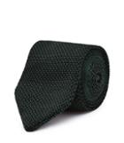 Reiss Canter - Knitted Silk Tie In Green, Mens