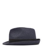 Reiss Thomas - Woven Trilby Hat In Blue, Mens, Size M/l