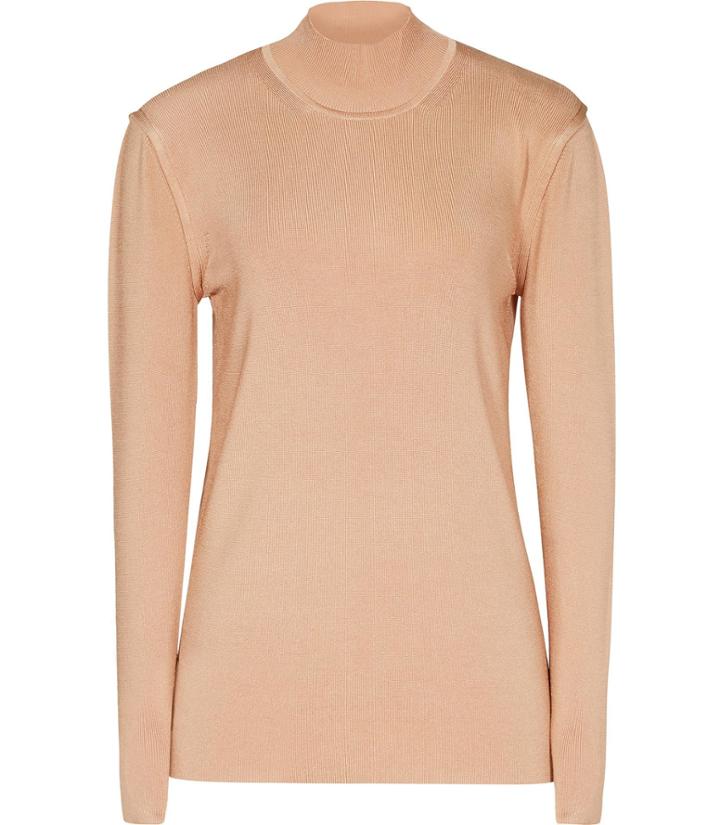 Reiss Kim - Rib-knit High-neck Jumper In Brown, Womens, Size S