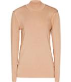 Reiss Kim - Rib-knit High-neck Jumper In Brown, Womens, Size S