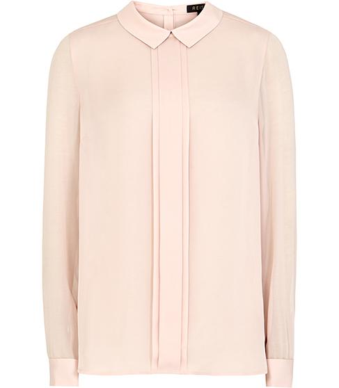Reiss Lola Silk Button-back Shirt