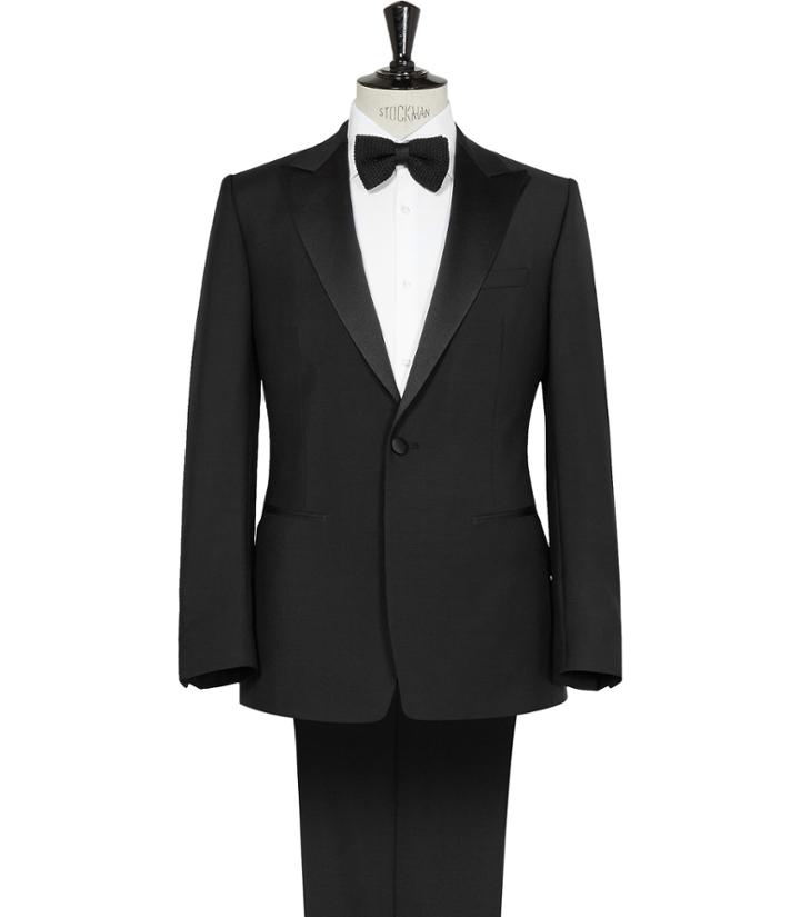 Reiss Mayfair - Mens Peak Lapel Tuxedo In Black, Size 36