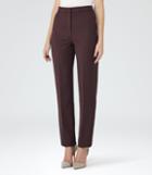 Reiss Nada Trouser - Womens Tailored Trousers In Red, Size 4