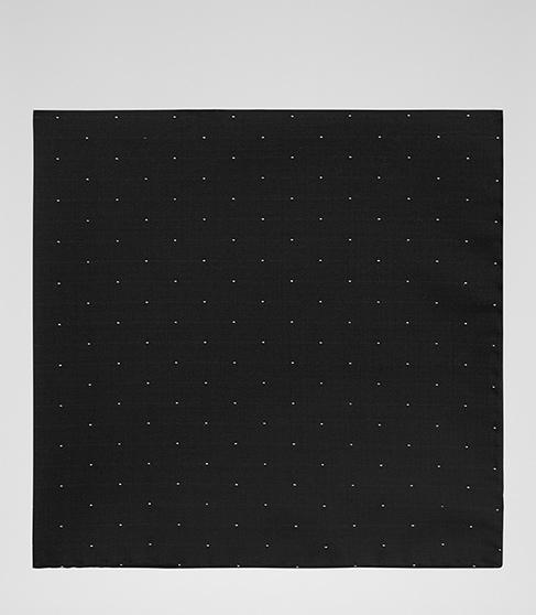 Reiss Ringo Pin Dot Pocket Square