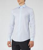 Reiss Oxide - Slim-fit Stretch Shirt In Blue, Mens, Size Xs