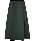 Reiss Bevan - Womens Box-pleat Midi Skirt In Green, Size 6