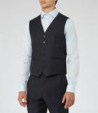 Reiss Harry W - Modern Fit Waistcoat In Blue, Mens, Size 34