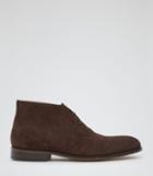 Reiss Aden - Mens Suede Chukka Boots In Brown, Size 7
