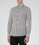 Reiss Beetle 1971 - Mens Striped Shirt In White, Size Xs