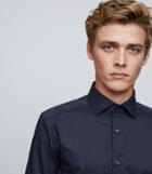 Reiss Control - Slim Cotton Shirt In Blue, Mens, Size Xs