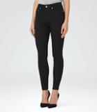 Reiss Helvin Black - High-rise Skinny Jeans In Black, Womens, Size 26