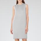 Reiss Beya - Womens Pleated Shift Dress In Blue