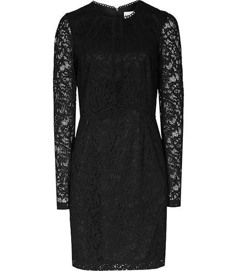 Reiss Prim Lace-mix Dress