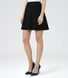 Reiss Joanie - Womens A-line Mini Skirt In Black, Size 4