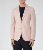 Reiss Tate B - Mens Wool And Linen Blazer In Pink, Size 38