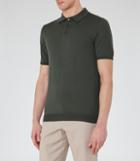 Reiss Manor - Merino Wool Polo Shirt In Green, Mens, Size S