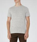 Reiss Monty - Mens Striped T-shirt In Grey, Size Xs