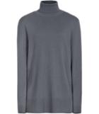 Reiss Ina - Womens Cashmere-blend Roll-neck Jumper In Grey, Size Xs
