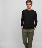 Reiss Wessex - Merino Wool Jumper In Black, Mens, Size Xs