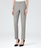 Reiss Martine Trouser - Patterned Trousers In Black, Womens, Size 2