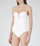 Reiss Rominy - Womens Moulded-cup Swimsuit In White, Size Xs