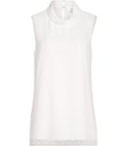 Reiss Sandy - Womens High-neck Polkadot Top In White, Size 4
