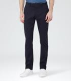 Reiss Griffin - Regular-fit Twill Trousers In Blue, Mens, Size 28