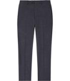 Reiss Hudson - Mens Brushed Tailored Trousers In Blue, Size 28