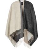 Reiss Lomax - Womens Double-faced Poncho In Black, Size One Size