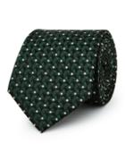 Reiss Xaviar - Mens Geometric Silk Tie In Green, Size One Size