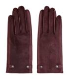 Reiss Jessica - Dents Leather Gloves In Red, Womens, Size M