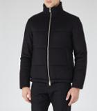 Reiss Torel - Mens Quilted Zip Jacket In Black, Size Xs