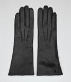Reiss Orchid - Womens Leather Gloves In Black, Size S/m