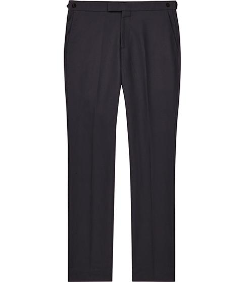 Reiss Bank Cotton And Linen Trousers