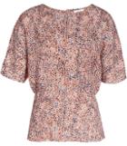Reiss Ava - Womens Silk Button Top In Pink, Size 4
