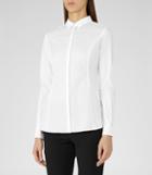 Reiss Ruben - Button-front Shirt In White, Womens, Size 0