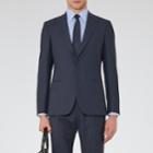 Reiss Colton - Mens Large Collar Shirt In Blue